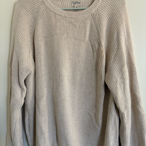Knit by J Crew Men's Heritage cotton ribbed sweater M Fall 100% Cotton Timeless - Picture 3 of 9